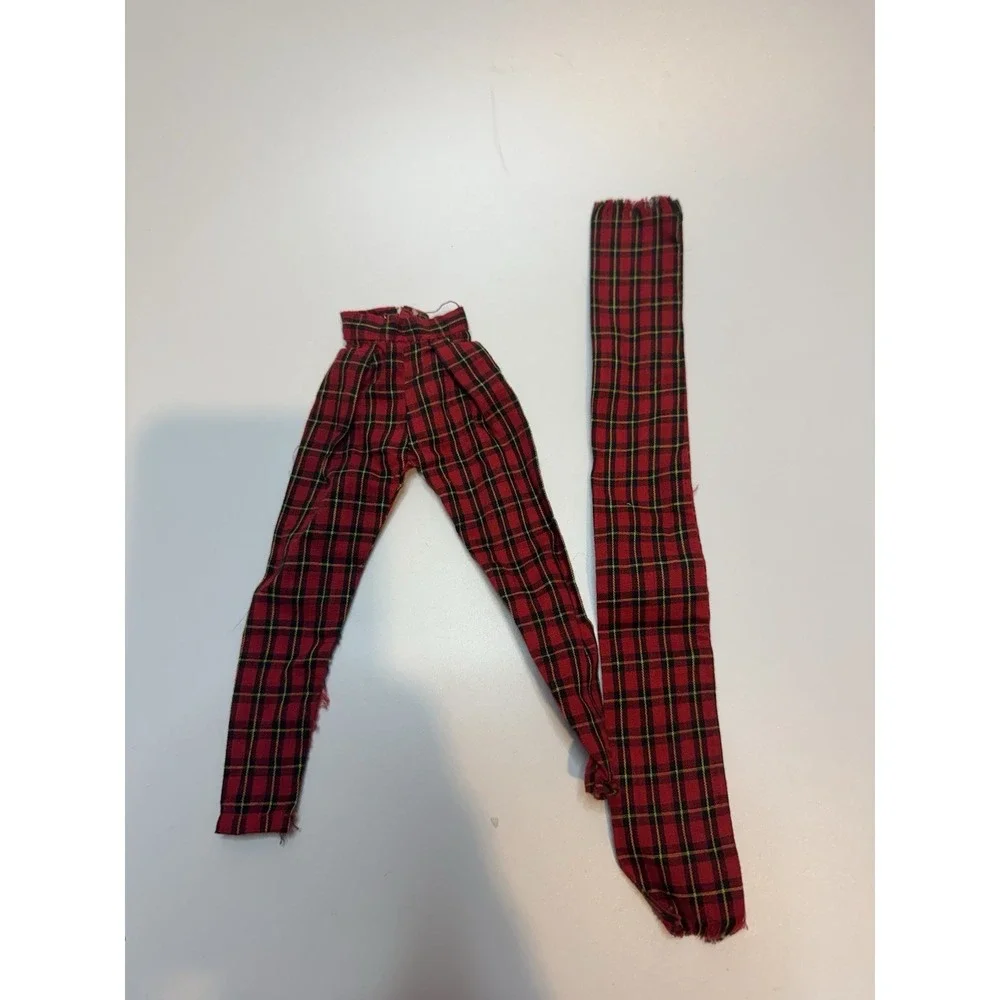 Vintage Judy Littlechap Corduroy Jacket With Red‎ Plaid Pants And Scarf
